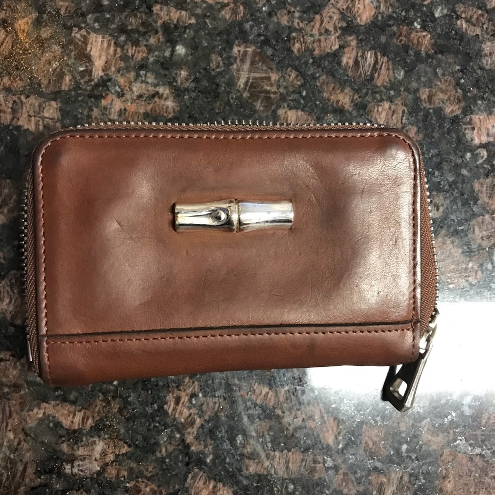 Longchamp Roseau zip around wallet.